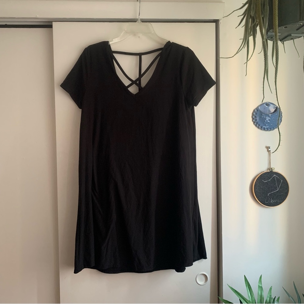 Short Sleeve Cutout Dress